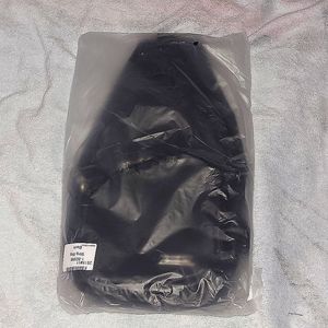 Leather Sling Bag Shoulder Pack, Black, Size in inches 13.4(H) x 3.1(W) x 6.7(L)